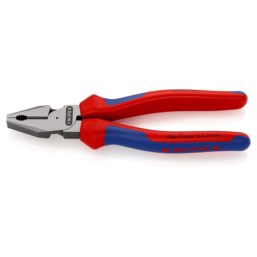 KNIPEX (0202180) ALICATES UNIVERSALES DE 180MM C/CABEZA PULIDA 9