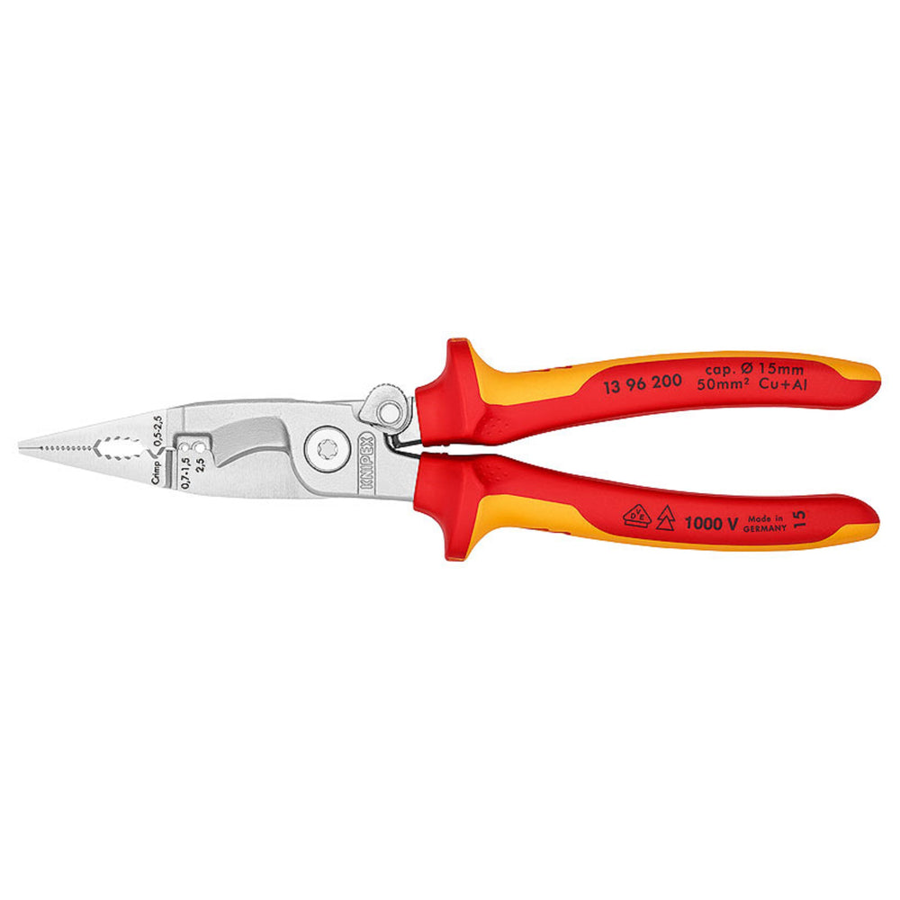 KNIPEX (1396200) PINZA AISLADA P/ELECTRICISTA