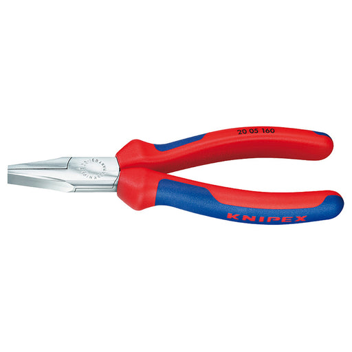 KNIPEX (2005160) PINZA PUNTA PLANA CROMADO 5 (125MM) MANGO ERGONOMICO