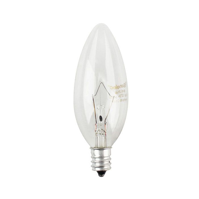 (2146) FOCO INCANDESCENTE E12 TIPO VELA DECORATIVO, 40W