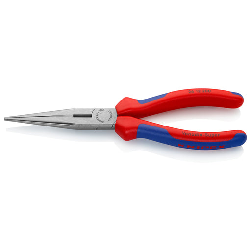 KNIPEX (2612200) PINZA PUNTA LARGA C/ CORTE 8 (200MM) C/MANGO ERGONOMICO