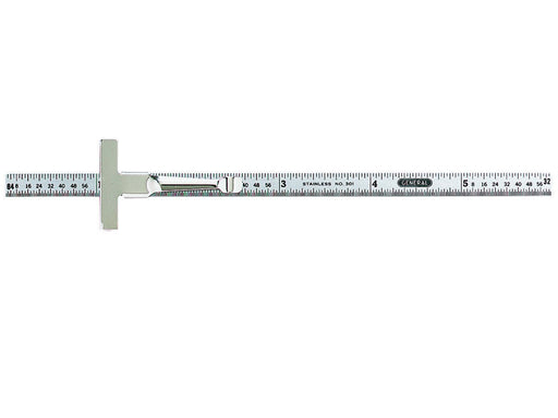 (301ME) REGLA DE ACERO 6.4 Y 152MM 1/4 Y 6
