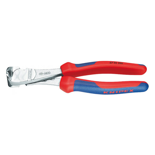 KNIPEX (6705200) PINZA CORTE FRONTAL CROMADO FILO CON BISEL 8(200MM)