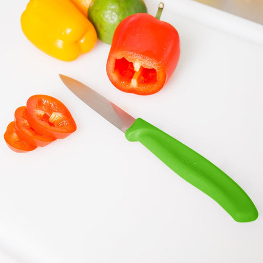 (67706L114) CUCHILLO P/ VERDURAS PTA PICO 10CM VERDE