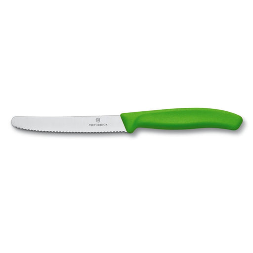 (67836L114) CUCHILLO P/ TOMATES PTA RED 11CM VERDE