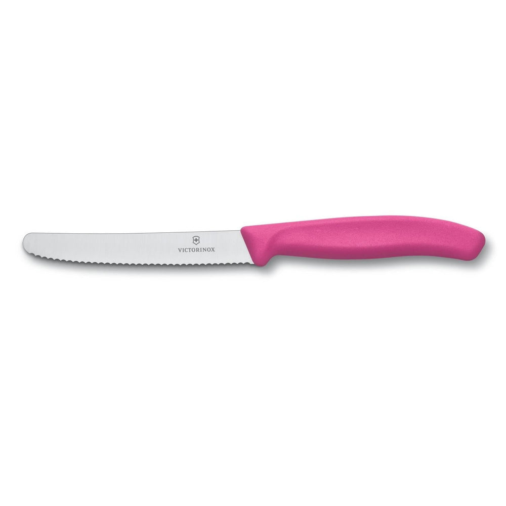 (67836L115) CUCHILLO P/ TOMATES PTA RED 11CM ROSA