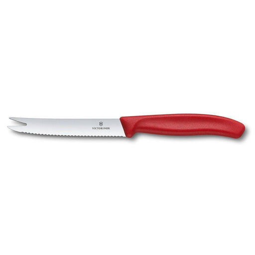 (67861) CUCHILLO DENTADO ROJO P/ SALCHICHA Y QUESO