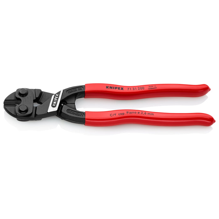 KNIPEX (7131200) PINZA CORTE CENTRAL C/ENDIDURA EN LOS FILOS