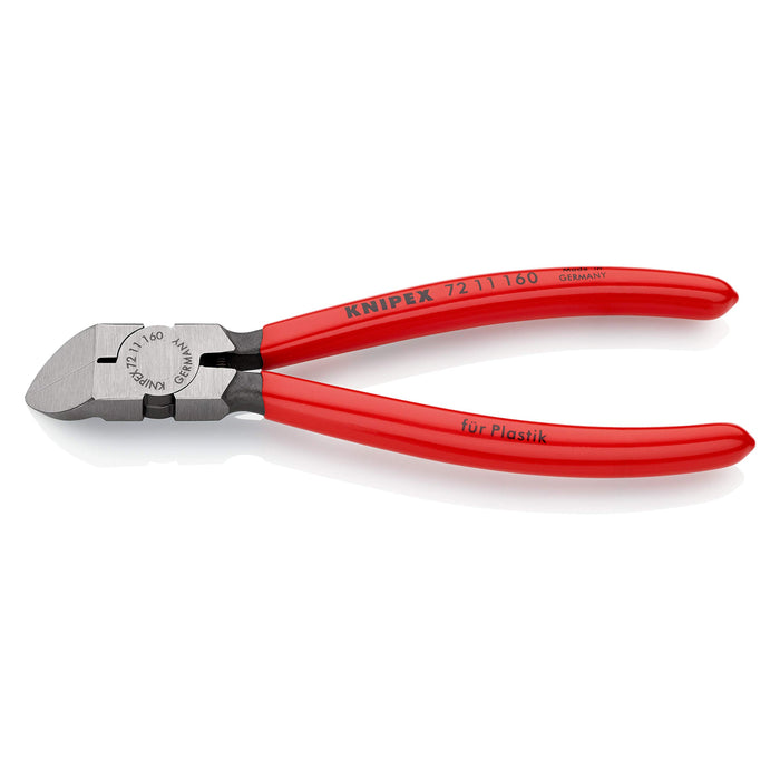 KNIPEX (7211160) PINZA DE CORTE DIAGONAL P/PLASTICO