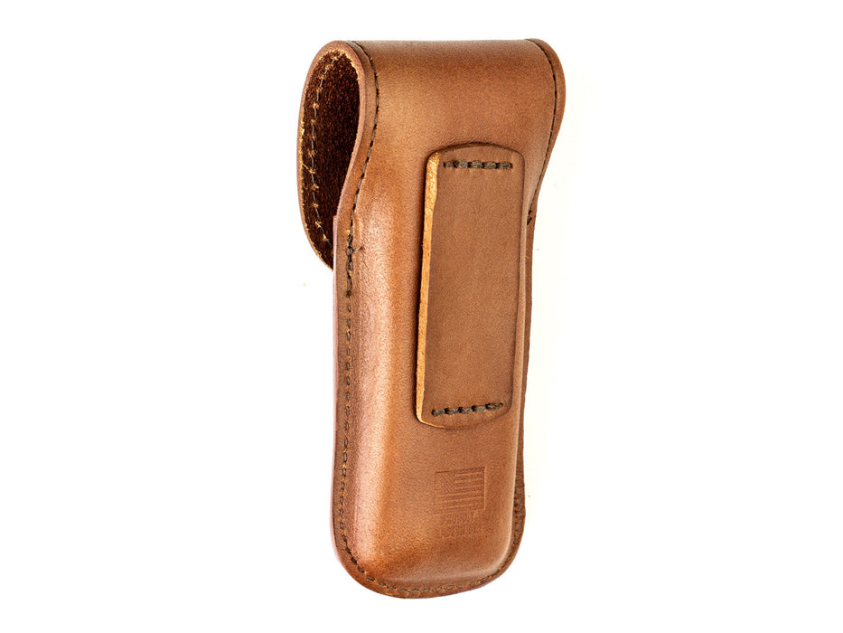 (832593) FUNDA DE PIEL CAFE CHICA LLLEATHERMAN