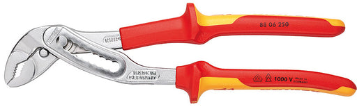 KNIPEX (8806250) PINZA EXTENSION AJUSTABLE 2PLG 9 POSICIONES MANGOS AISLADOS 1000V