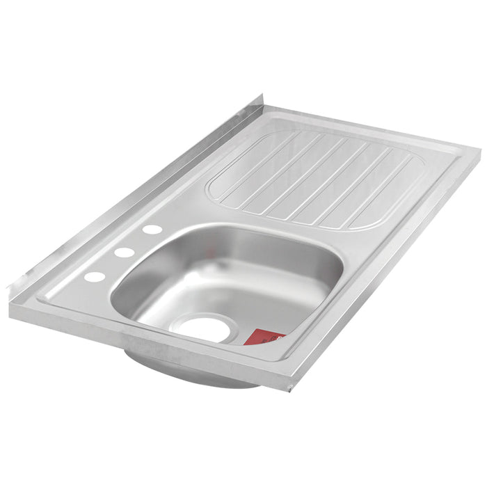 (93412/535) FREGADERO ACERO INOX 100X50 1CL 3P STD