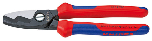 KNIPEX (9512200) PINZA CORTACABLE 8 (200MM) FILO DE CORTE DOBLE DE (20/70MM) MANGO ERGONOMICO