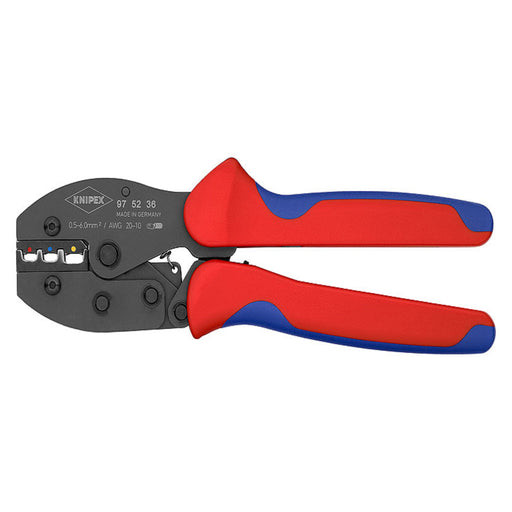 KNIPEX (975236) PINZA PONCHADORA P/TERMINALES AISLADOS ANULARES PARA TORNILLOS