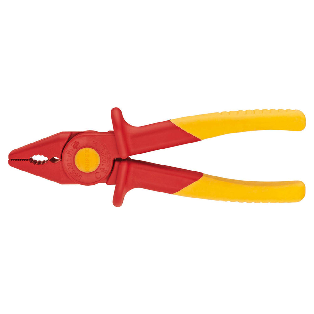 KNIPEX (986201) PINZA DENTADA 7.2 (180MM) FIBRA DE VIDRIO AISLADA 1000V