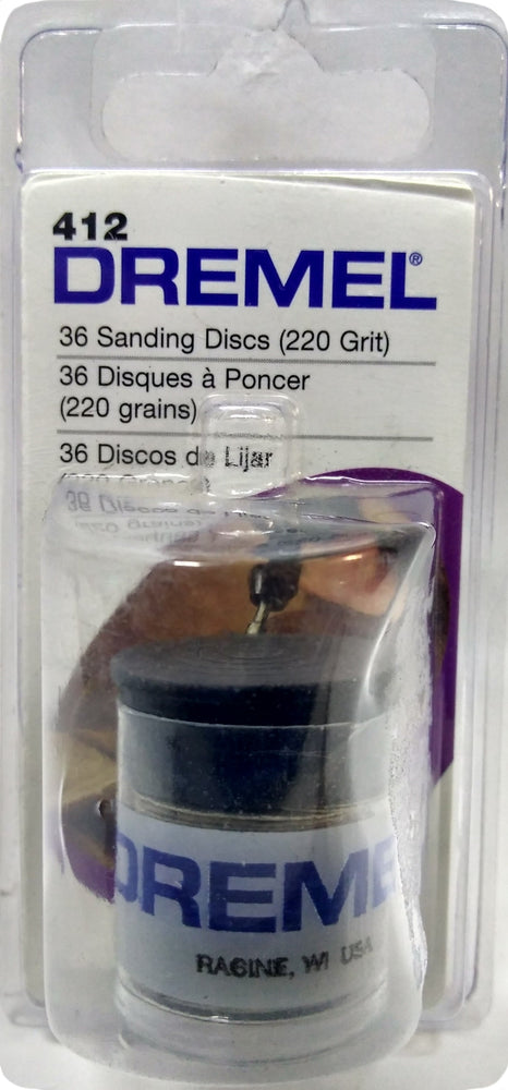 (A-412) DISCO DE LIJA 3/4 GRANO 220 (36PZ)